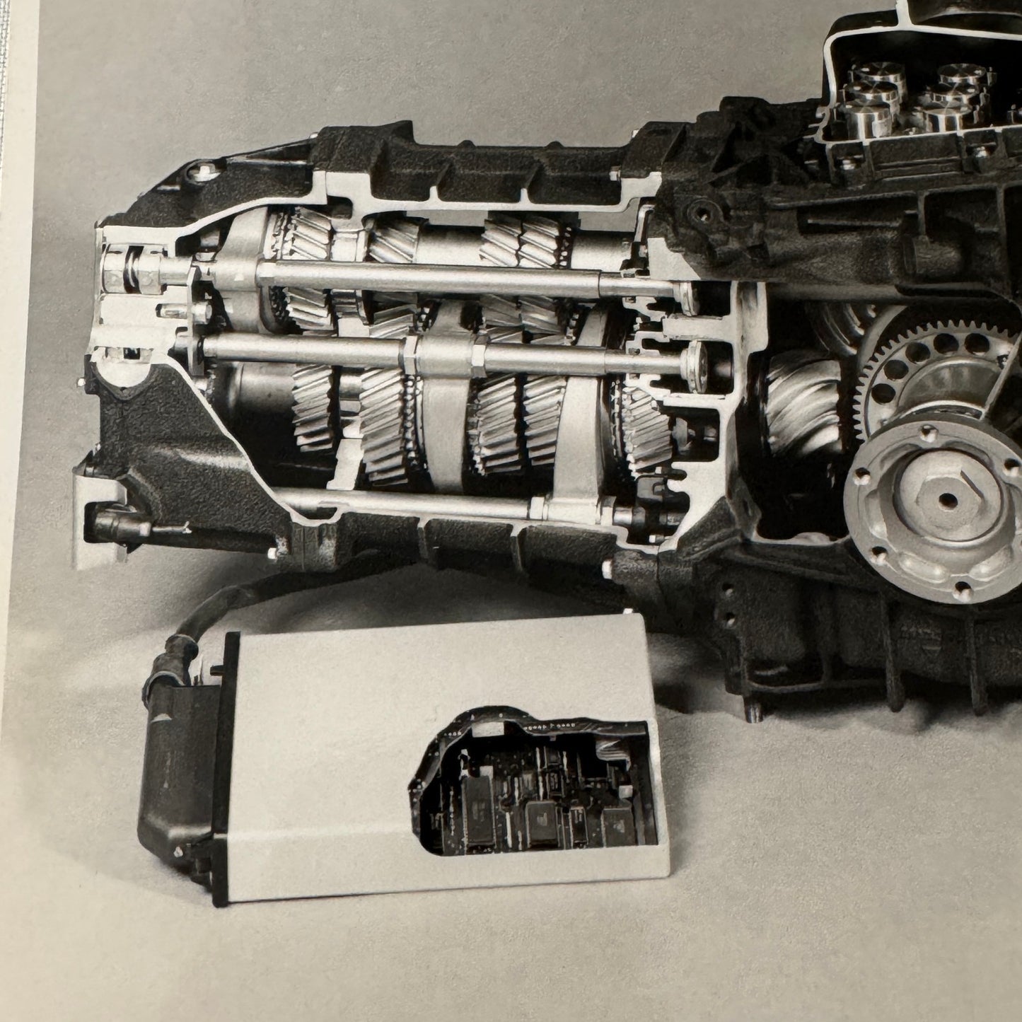 1987 Porsche Car Gearbox Cutaway Model Photo Photograph Print
