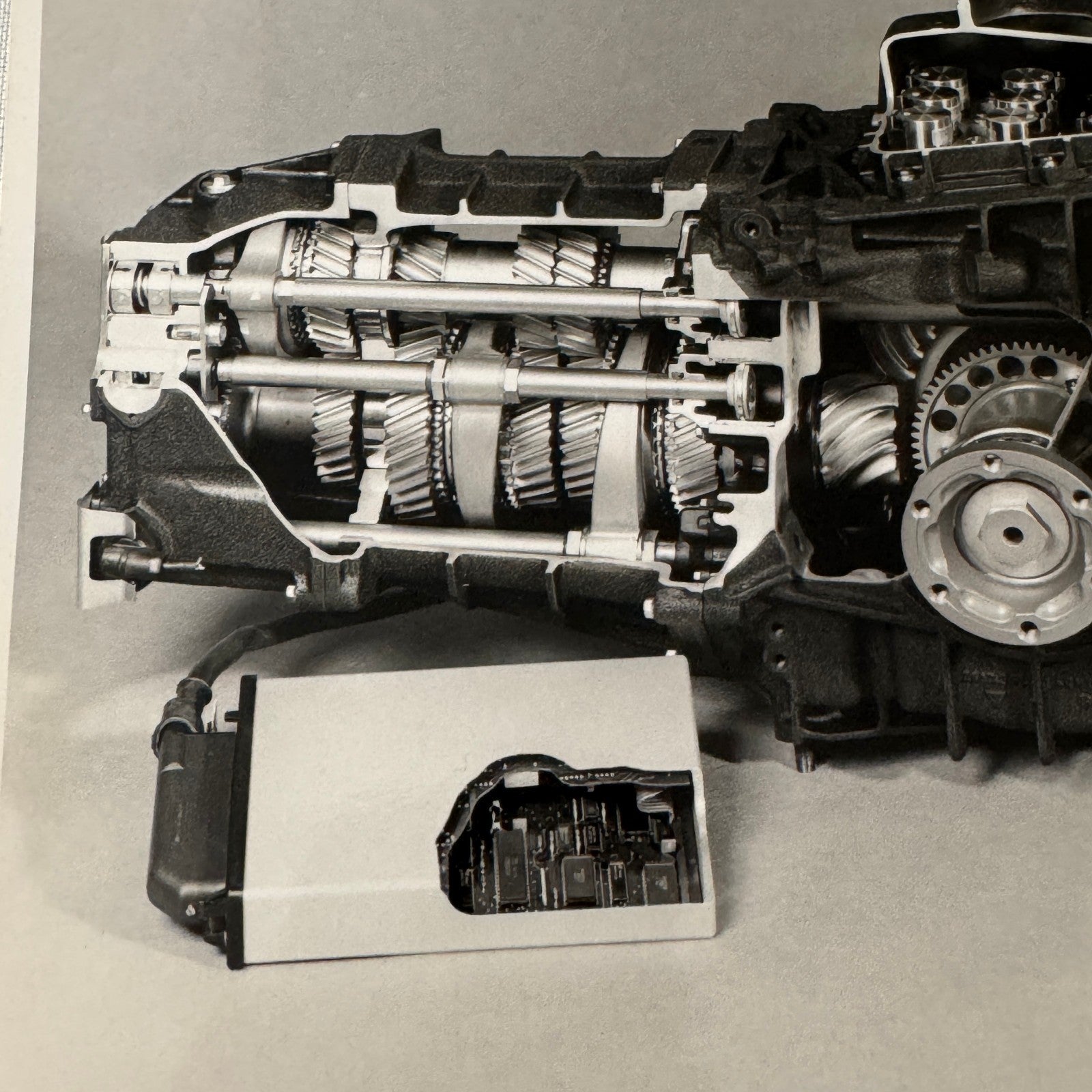 1987 Porsche Car Gearbox Cutaway Model Photo Photograph Print