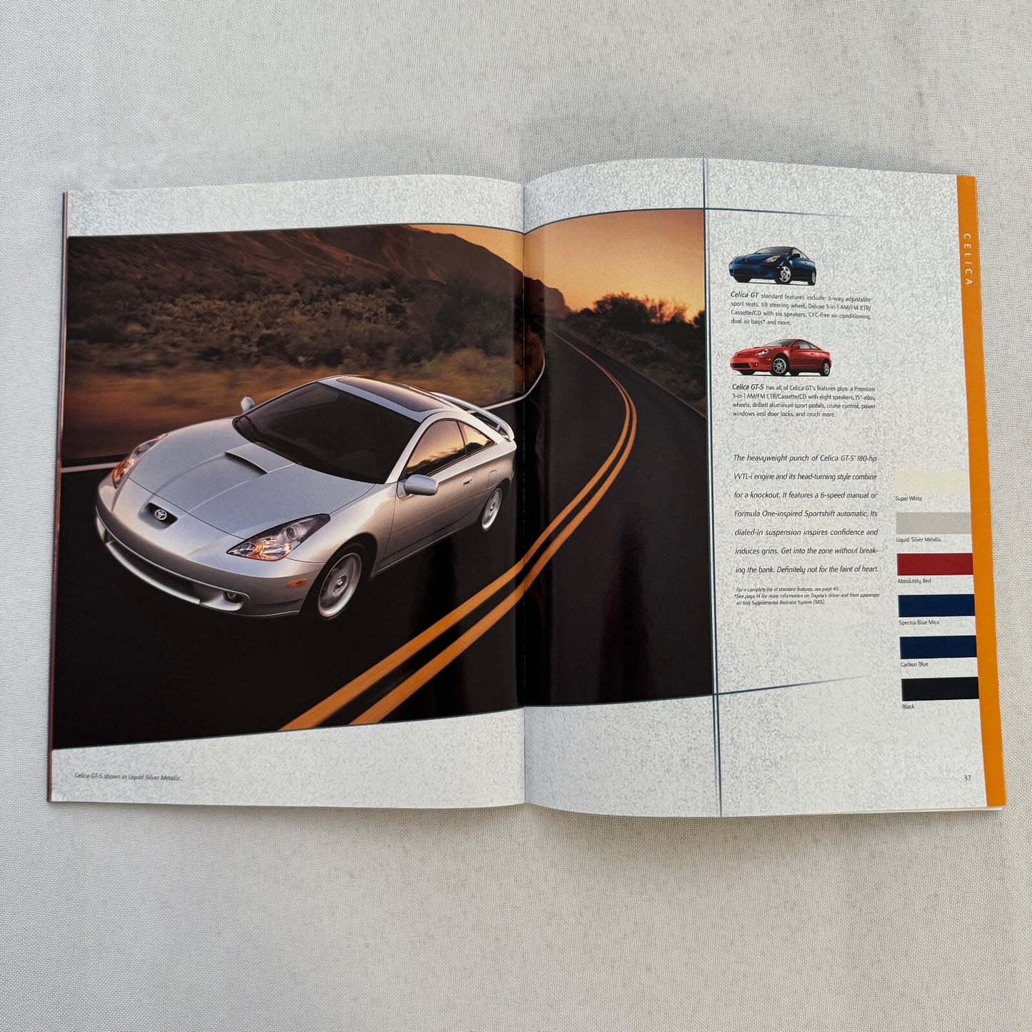 2001 Toyota Sales Brochure Catalog Tacoma Pickup Echo Celica MR2 Rav4 4Runner +