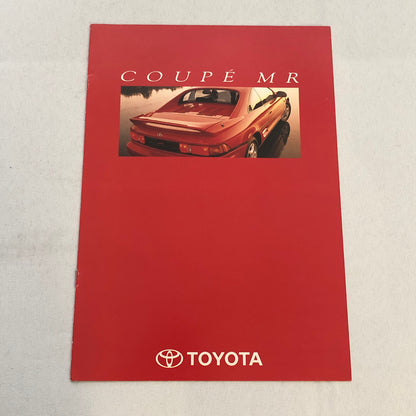 Toyota MR2 MR Coupe Car Sales Brochure Catalog FRENCH Text European Market
