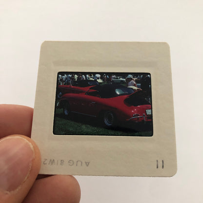 Porsche 356 Cabriolet Convertible Car Show 35mm Photo Slide Vintage 1981