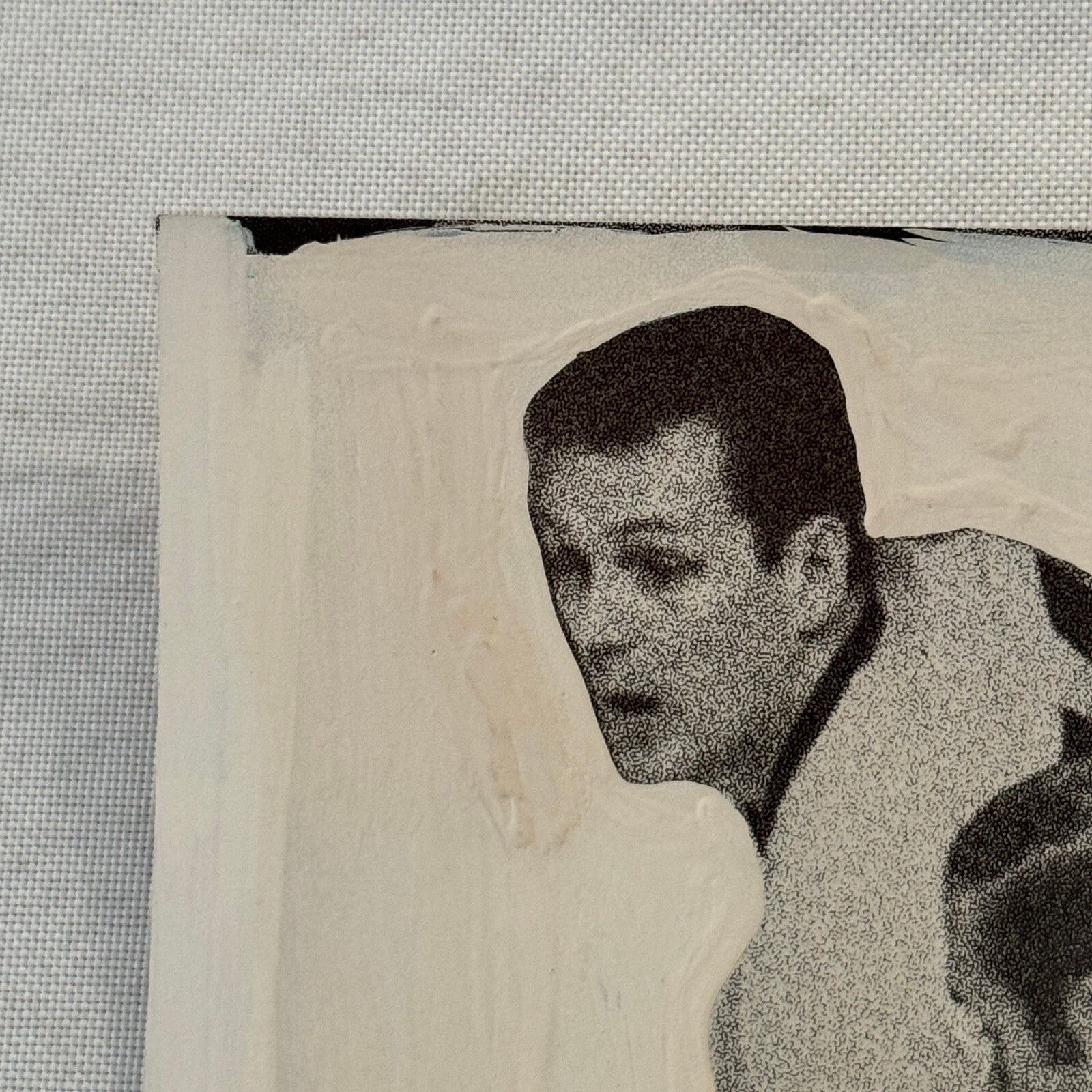 Hockey Player Photo Photograph Vintage Unidentified Detroit Red Wings Mockup