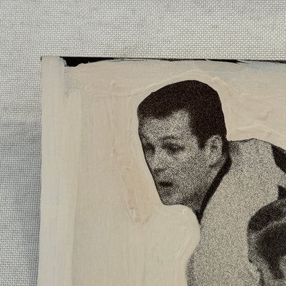 Hockey Player Photo Photograph Vintage Unidentified Detroit Red Wings Mockup