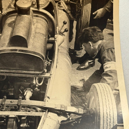 Vintage Racing Photo Photograph Print Unidentified Car