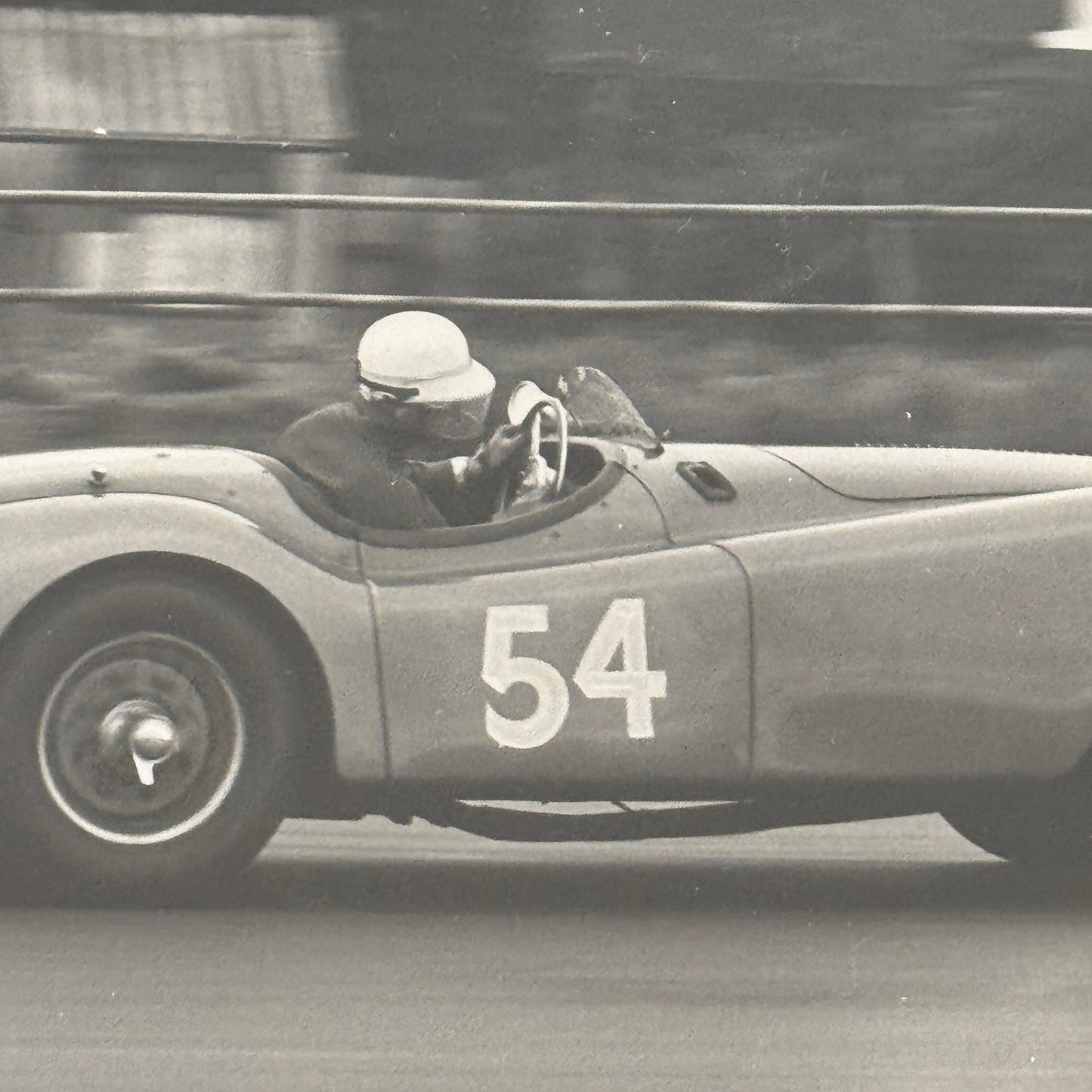 Vintage Racing Photo Jaguar XK120 XK 120 Car 1964 Motorsport Print Guy Griffiths