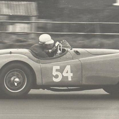 Vintage Racing Photo Jaguar XK120 XK 120 Car 1964 Motorsport Print Guy Griffiths