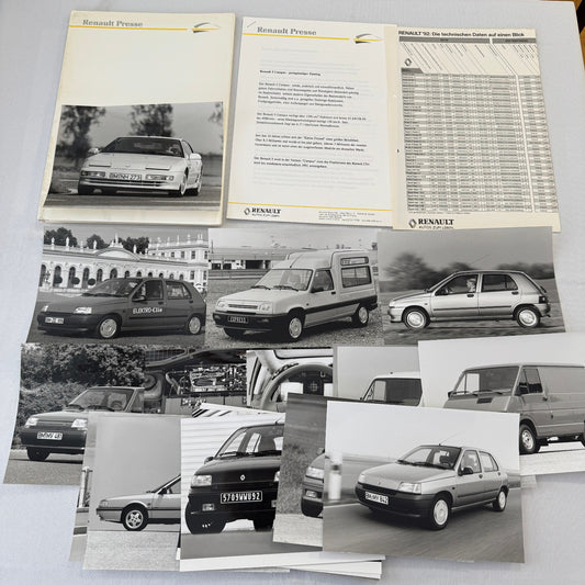 1992 Renault Press Kit Renault Alpine A610 Clio Espace Rapid 5 19 25 GERMAN