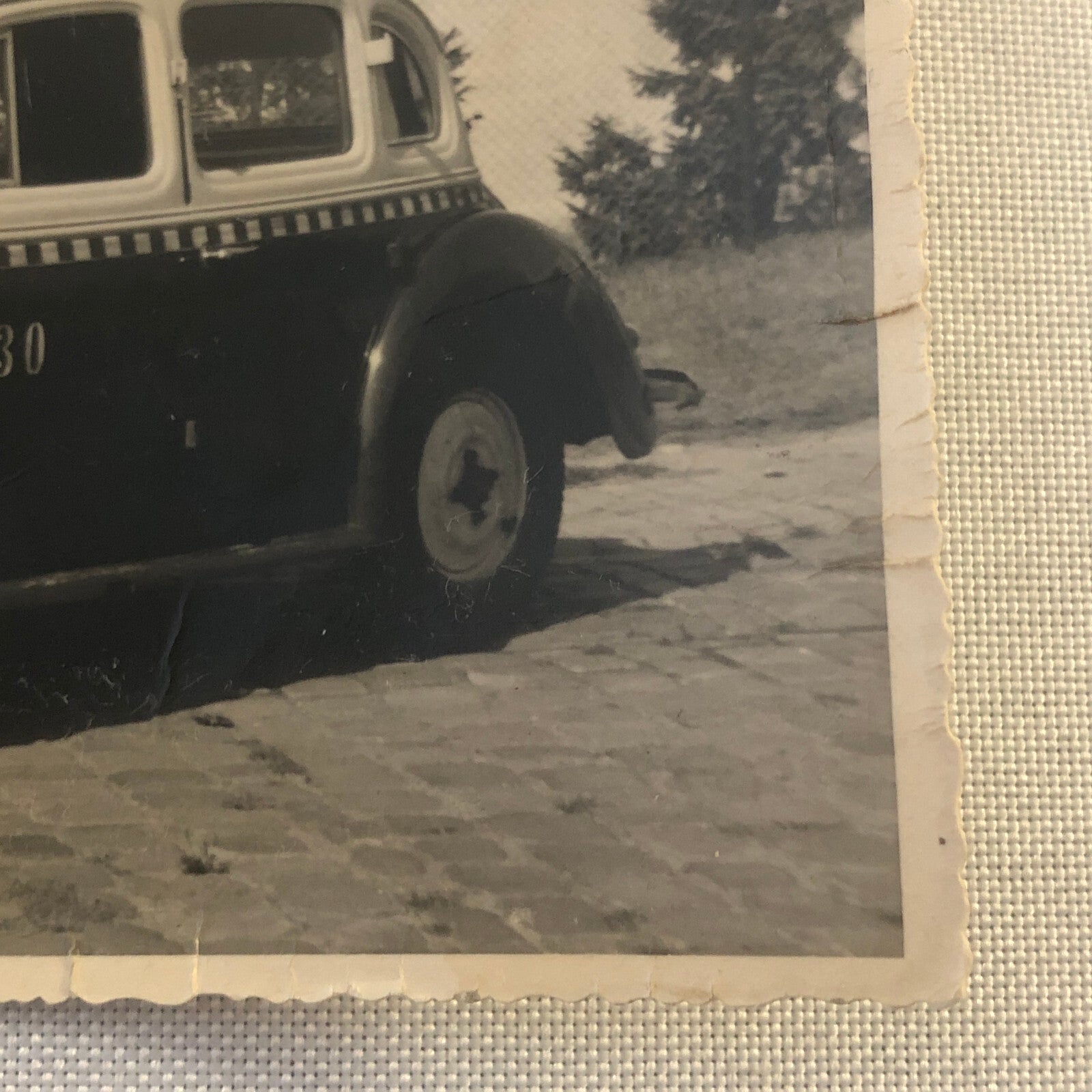 Vintage Photo Photograph Print Taxi Cab Car Automobile Germany - Tag AL22SM1