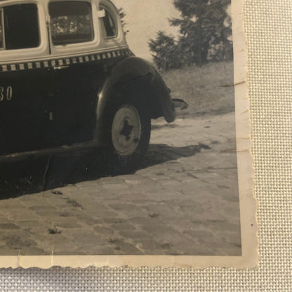 Vintage Photo Photograph Print Taxi Cab Car Automobile Germany - Tag AL22SM1