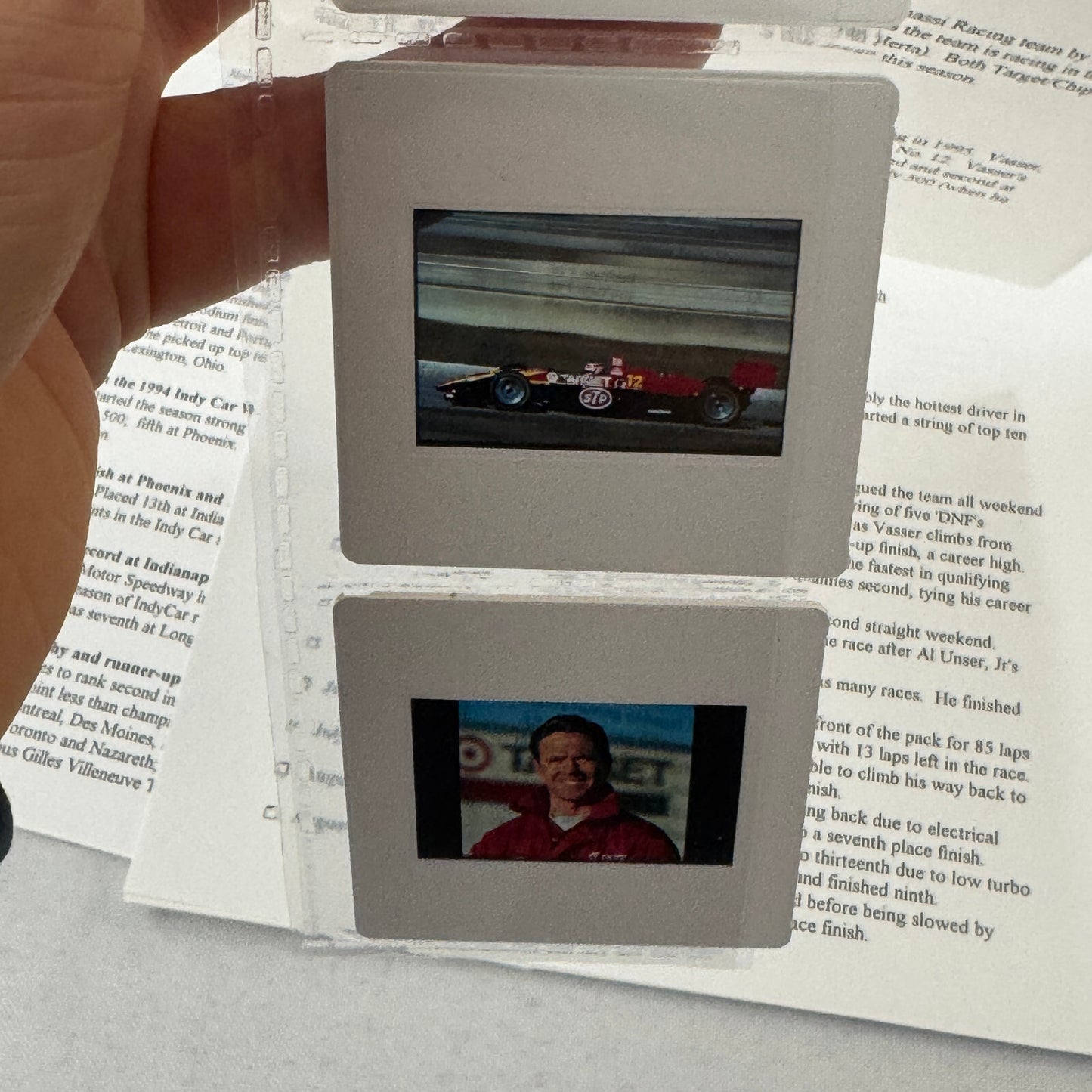 1995 Target Chip Ganassi Racing Press KIt Photo Bryan Herta Jimmy Vasser