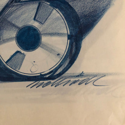 Car Styling Concept Illustration Art Drawing Sketch Vintage Lot 14x NOTTRODT Van