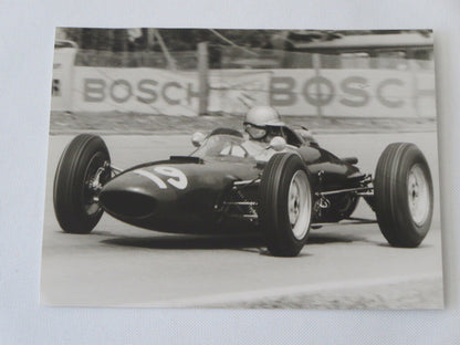 Vintage 1963 Solitude Grand Prix Racing Photograph Photo Mike Hailwood Lola 