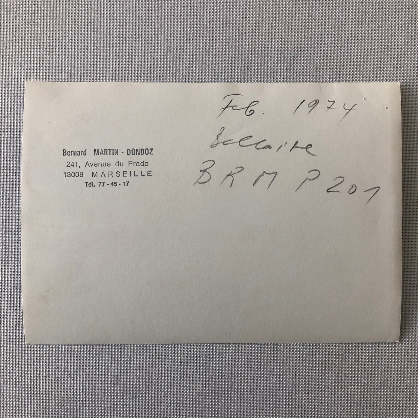 Vintage Racing Photo Photograph BRM Jean Piere Beltoise 1974 ?