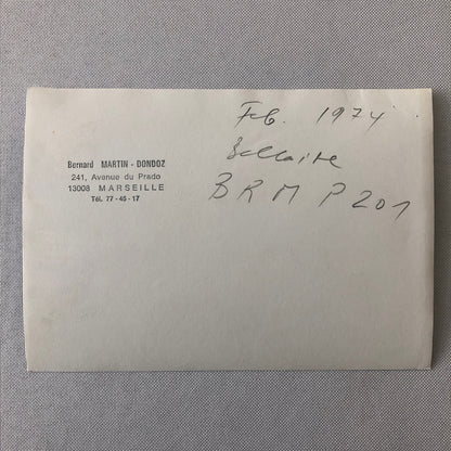 Vintage Racing Photo Photograph BRM Jean Piere Beltoise 1974 ?