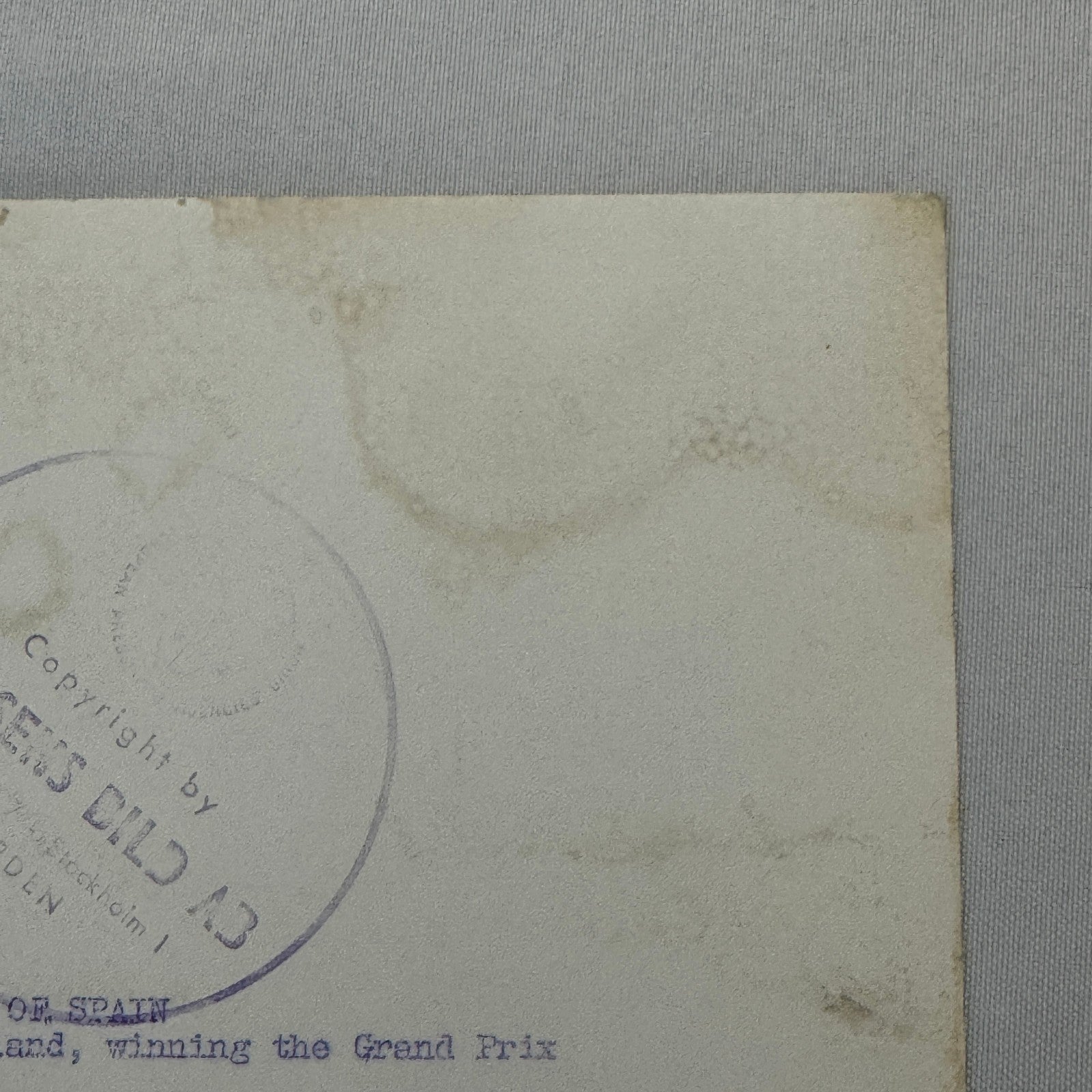 Vintage 1968 Racing Photo Graham Hill Spanish Grand Prix Win Press Photograph