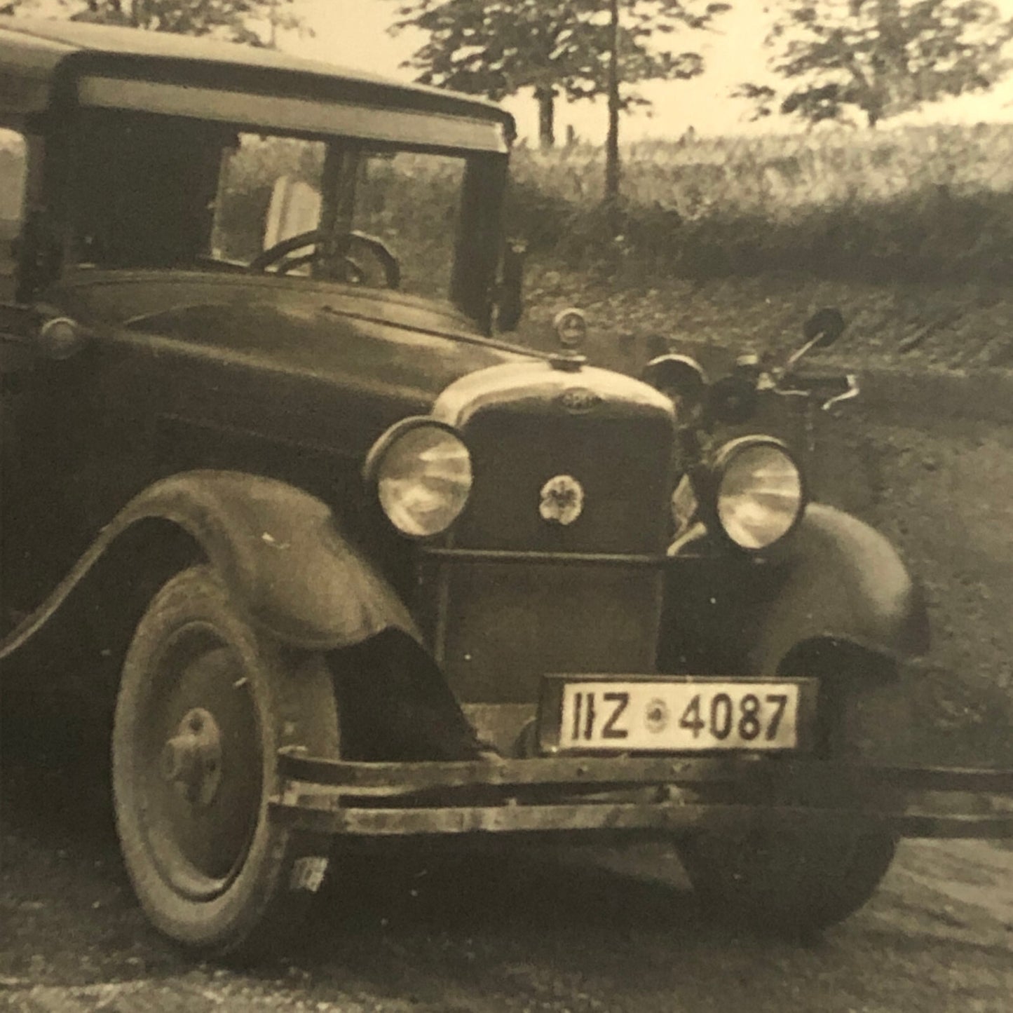 Vintage Woman with Car Automobile Photo Photograph Snapshot AL22SM2