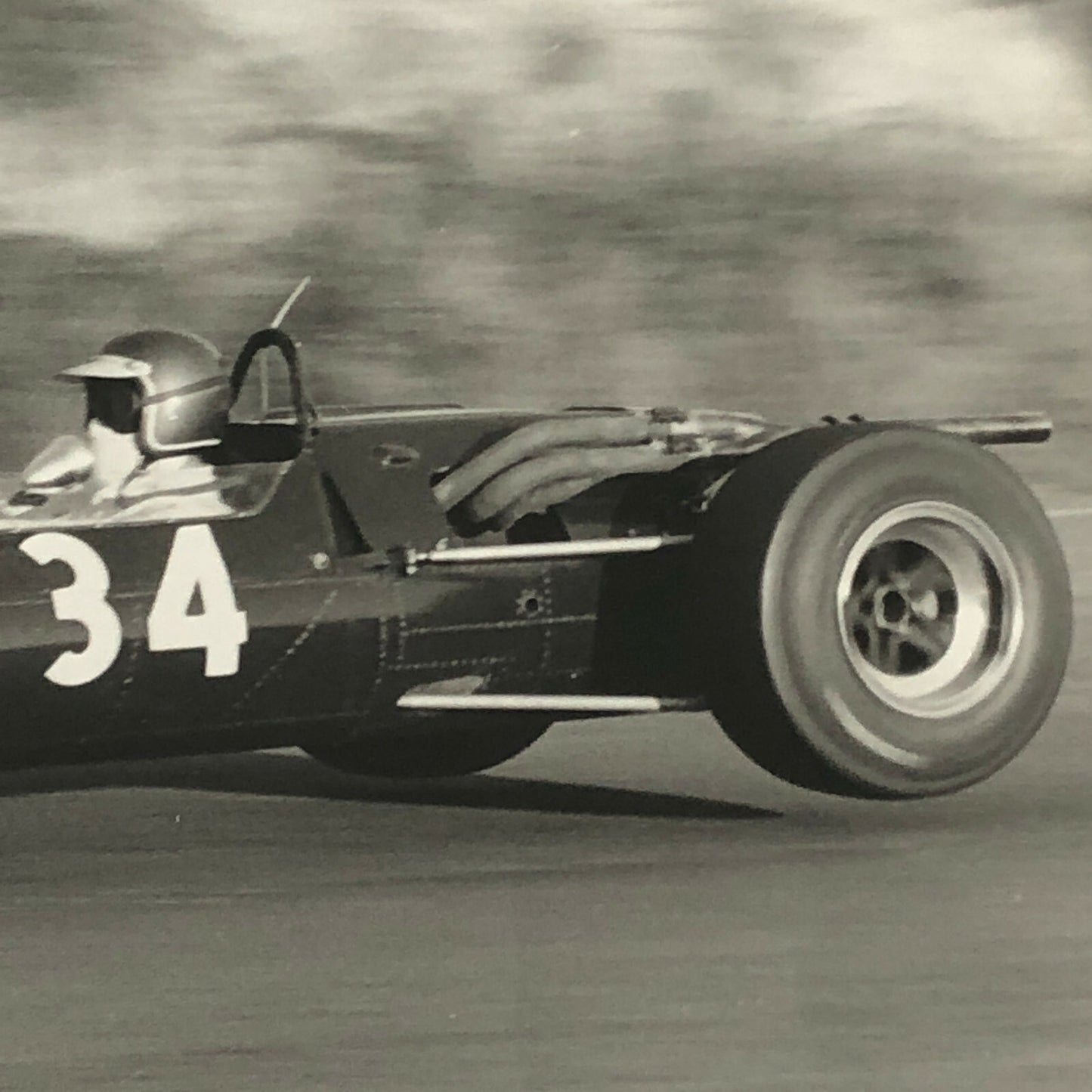 Vintage Racing Photo Photograph Jacky Ickx Matra Ford Car