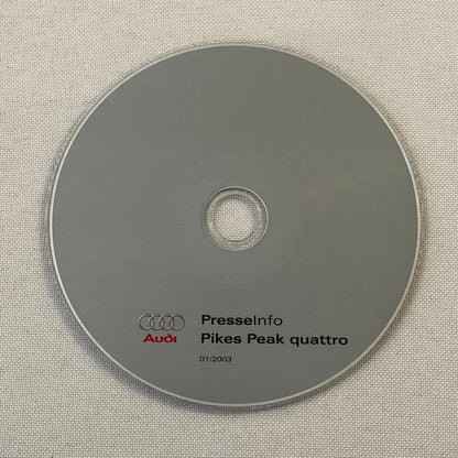 2003 Audi Pikes Peak Quattro Concept Car Prototype Press Kit Photos CD GERMAN