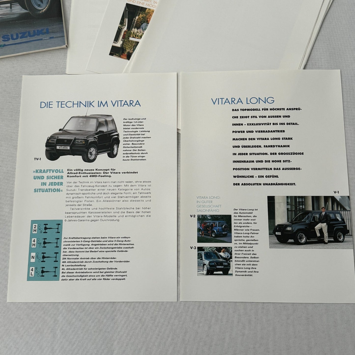 1993 Suzuki Press Kit Brochure German Suzuki Swift Samurai Vitara Super Carry