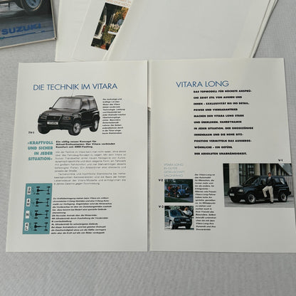 1993 Suzuki Press Kit Brochure German Suzuki Swift Samurai Vitara Super Carry