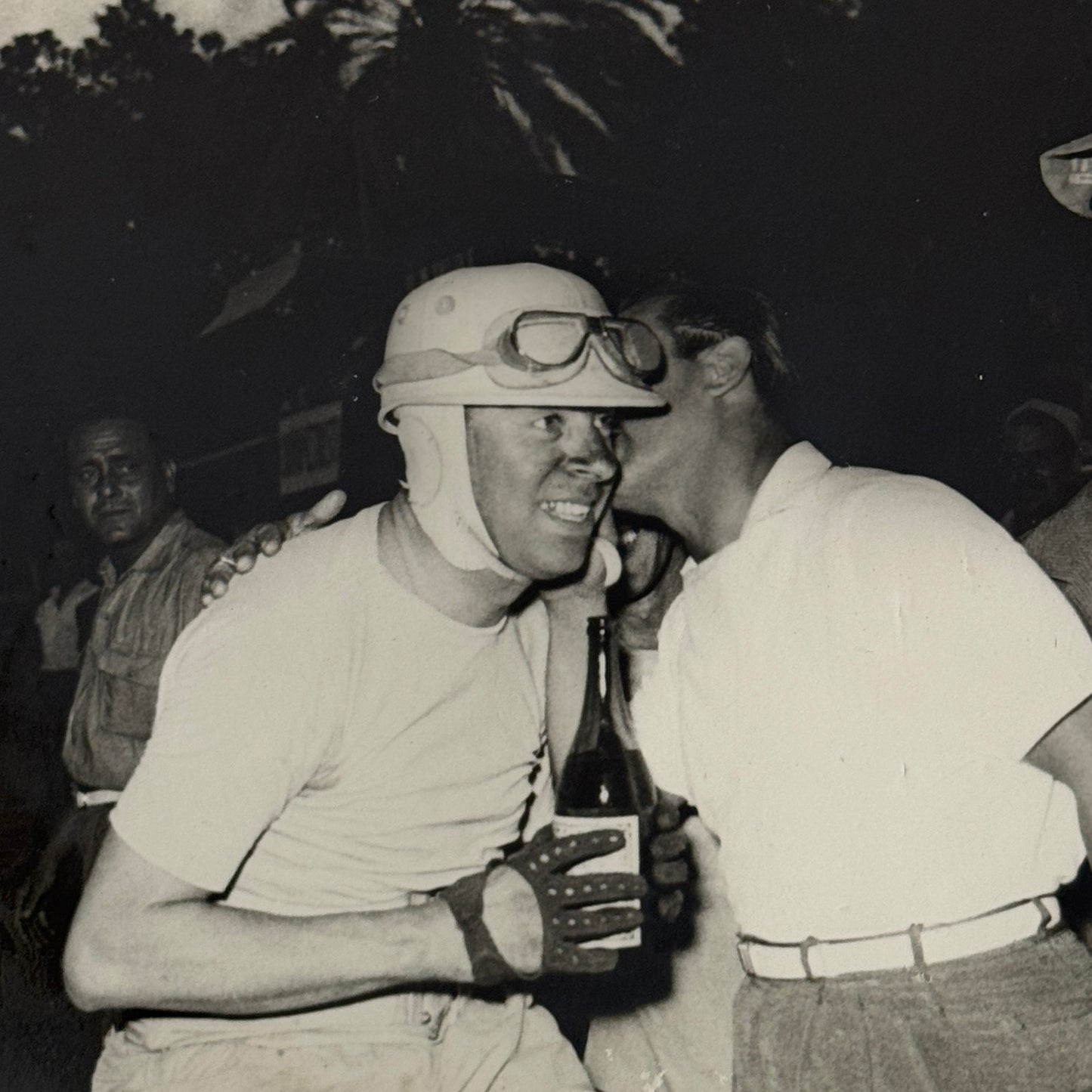 Vintage Racing Driver Photo Photograph Unidentified