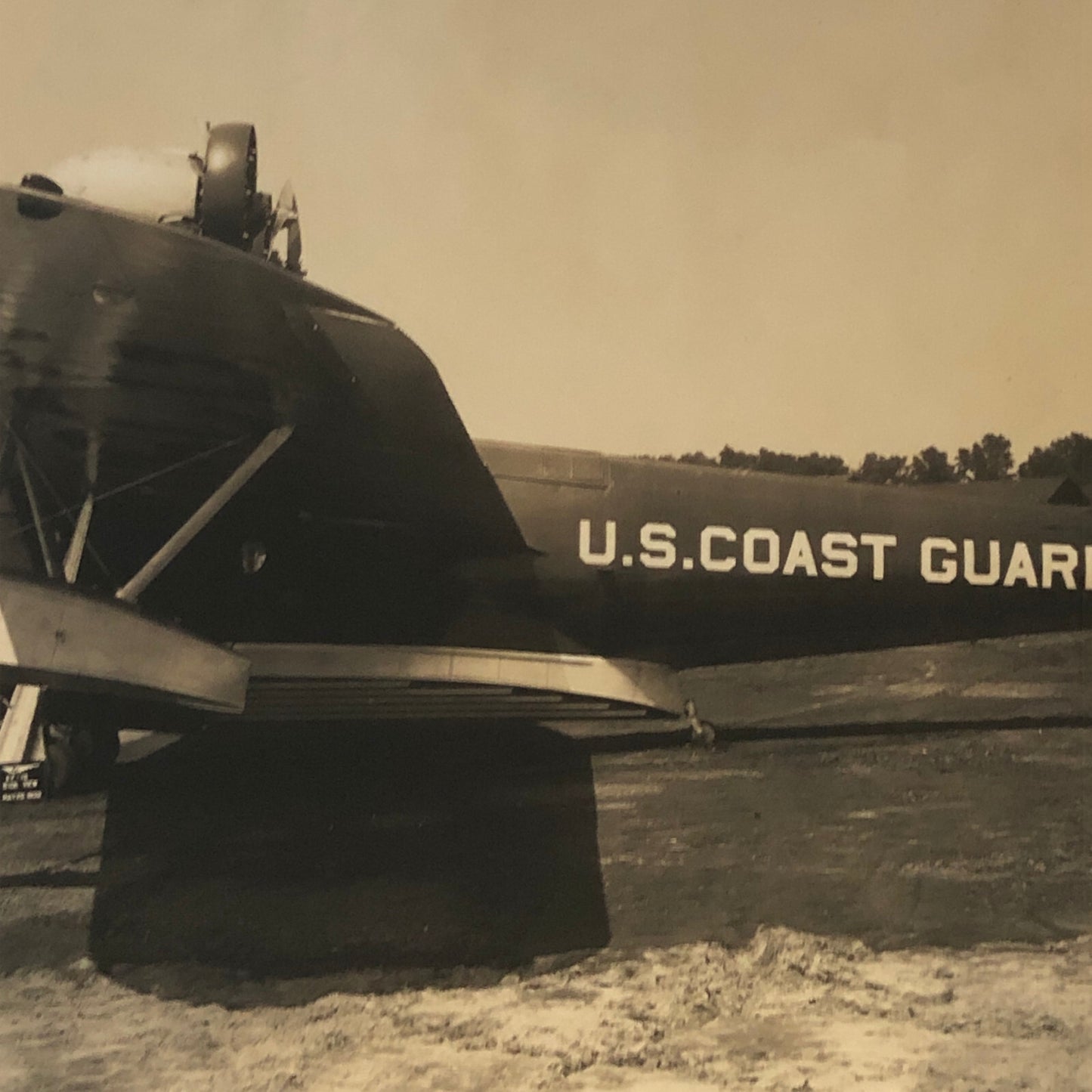 United States Coast Guard Vintage Airplane Aircraft Plane Photo Photograph