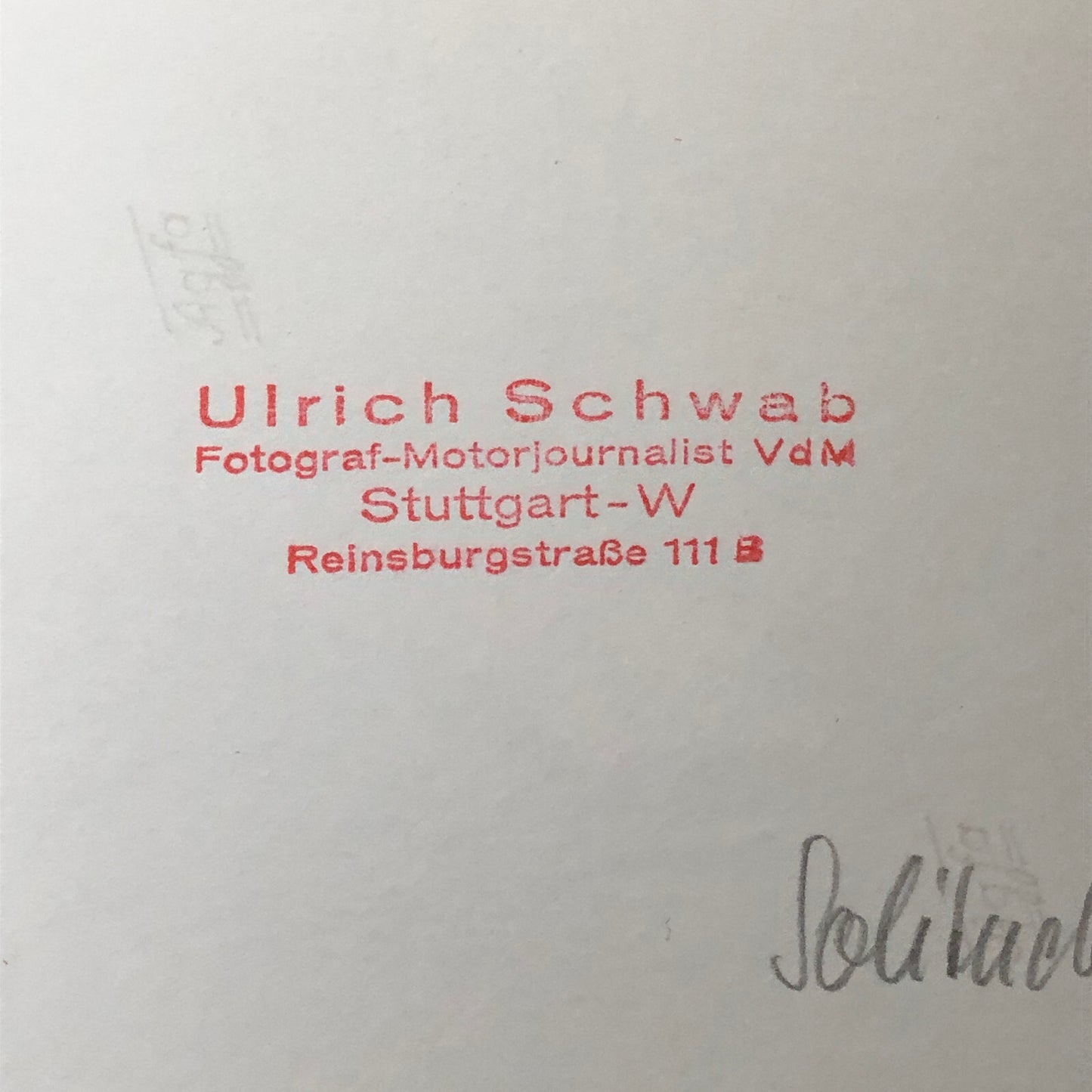 Vintage Solitude Grand Prix Racing Photo Photograph 1961 Mitter DKW