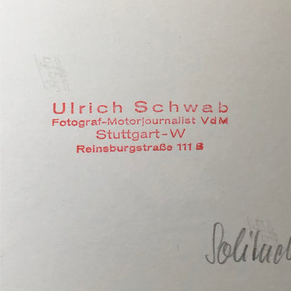 Vintage Solitude Grand Prix Racing Photo Photograph 1961 Mitter DKW