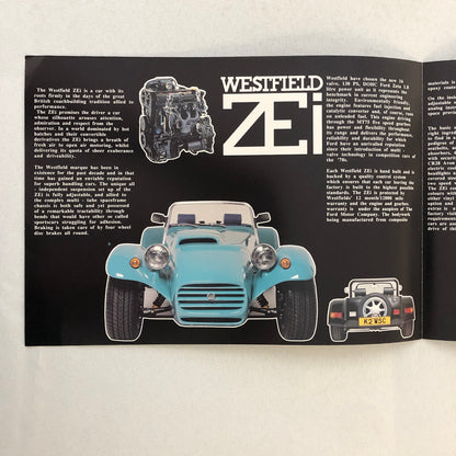 Westfield ZEi Kit Car Roadster Sales Brochure Catalog