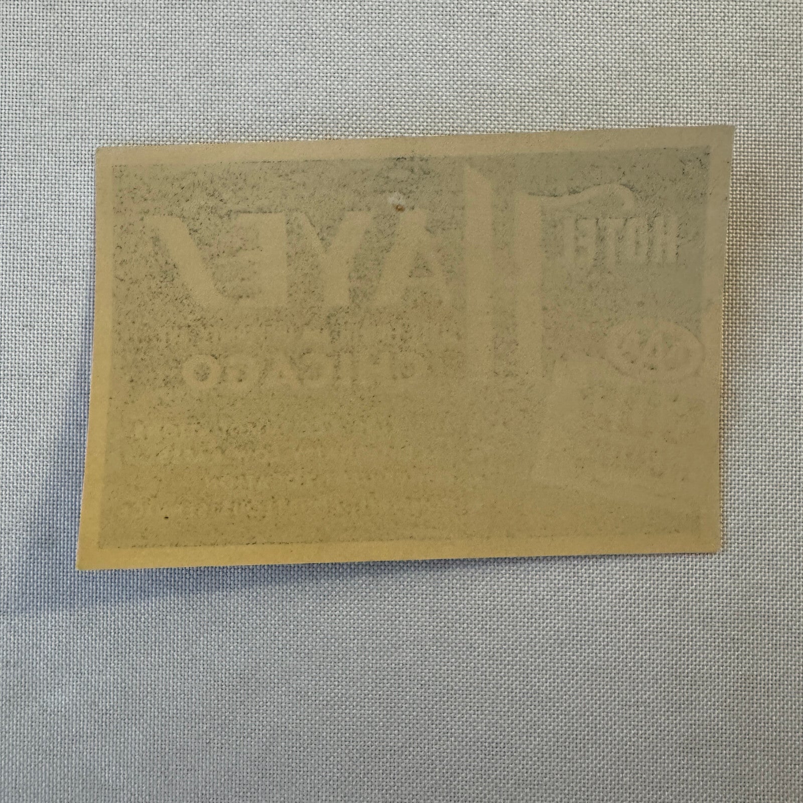 Vintage Hotel Travel Luggage Label Hotel Hayes Chicago Illinois AAA