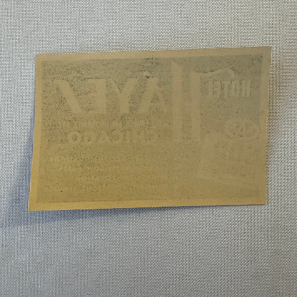 Vintage Hotel Travel Luggage Label Hotel Hayes Chicago Illinois AAA