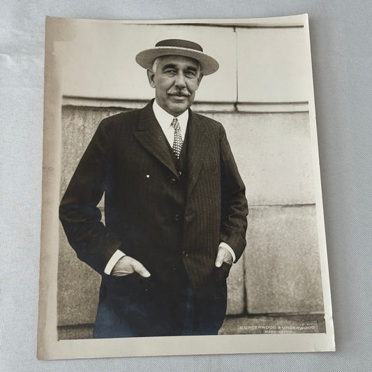 Press Photo Photograph Print Underwood & Underwood Unidentified Man Mellon ?