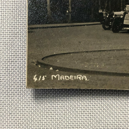 Vintage Antique Photo Photograph Cars on Street Scene Fiat ? 