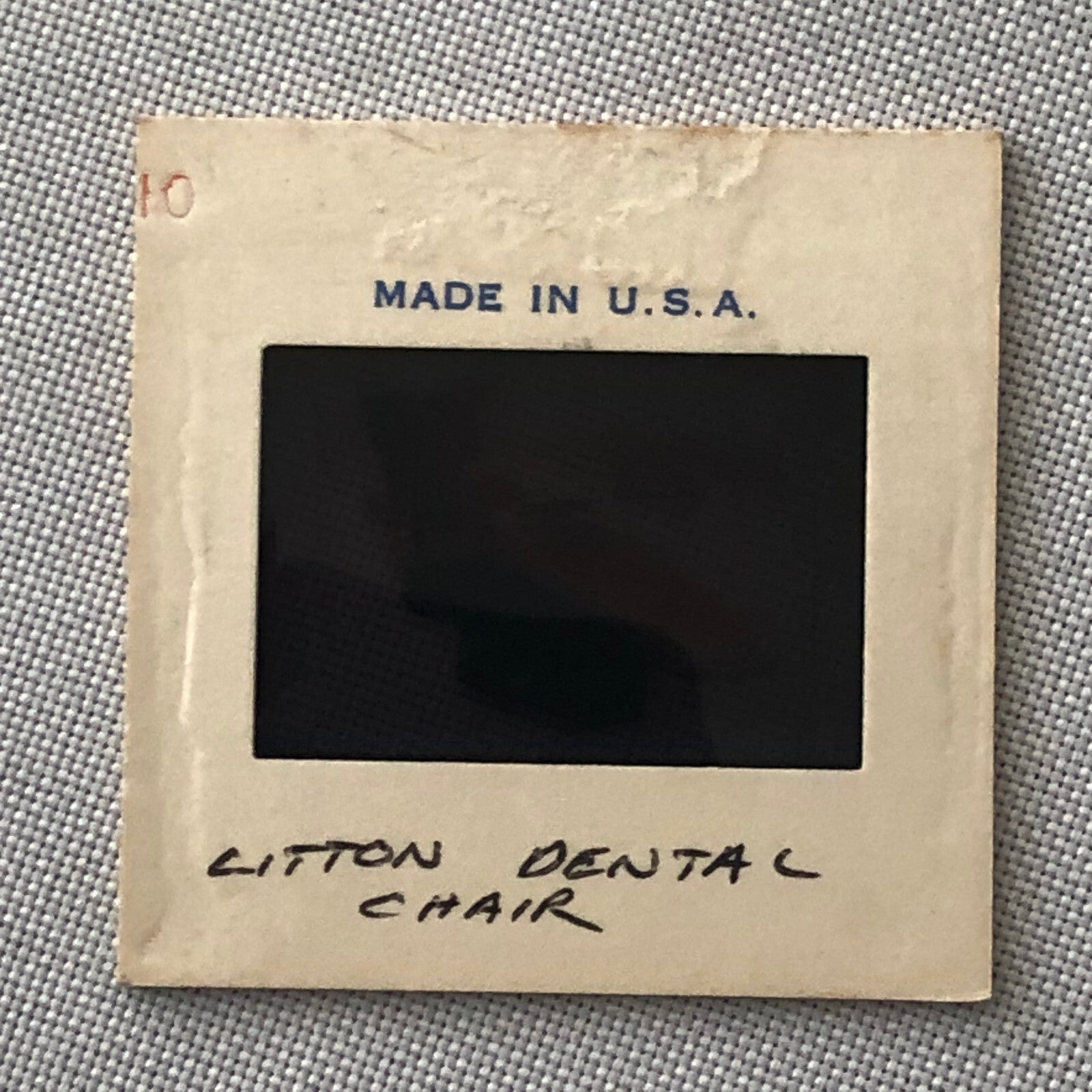 35MM Vintage Photo Slide Product Design Sketch of Dentist Dental Chair