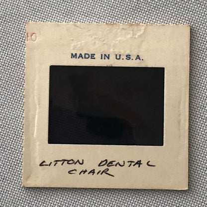 35MM Vintage Photo Slide Product Design Sketch of Dentist Dental Chair