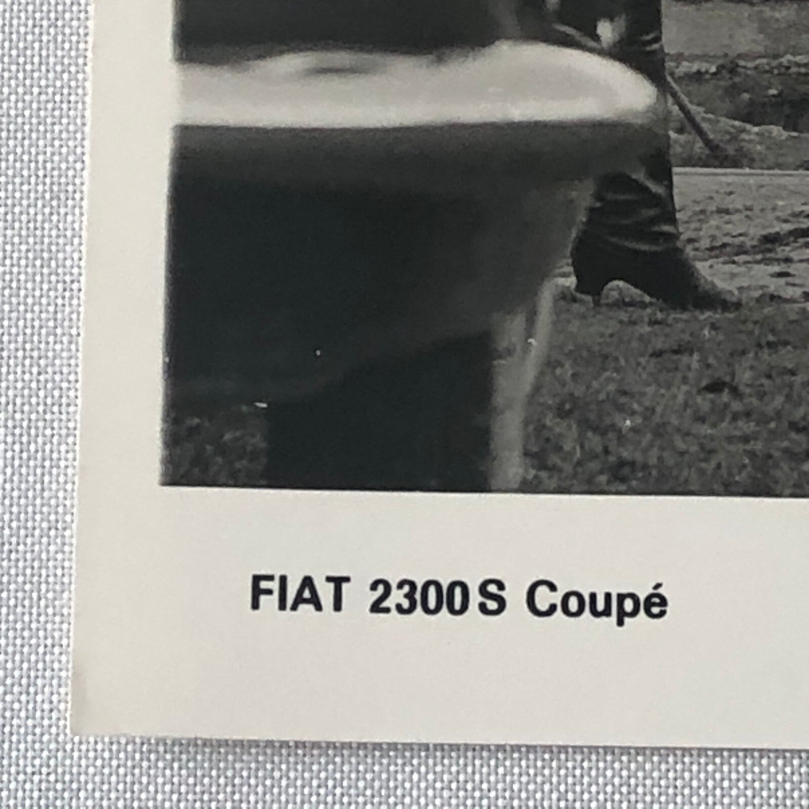 Fiat 2300 S Coupe Factory Press Photo Photograph Fiat 2300S