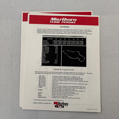 1997 CART Marlboro Team Penske Racing Press Kit Paul Tracy Al Unser Jr