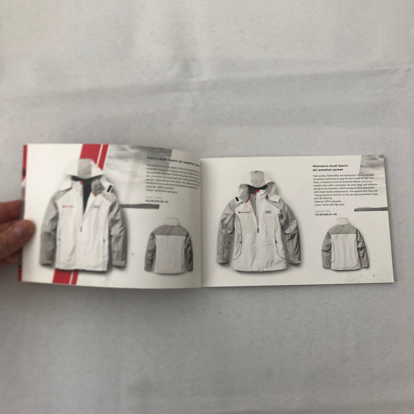 2011 Audi Motorsport Lifestyle Accessories Sales Brochure Catalog Clothing