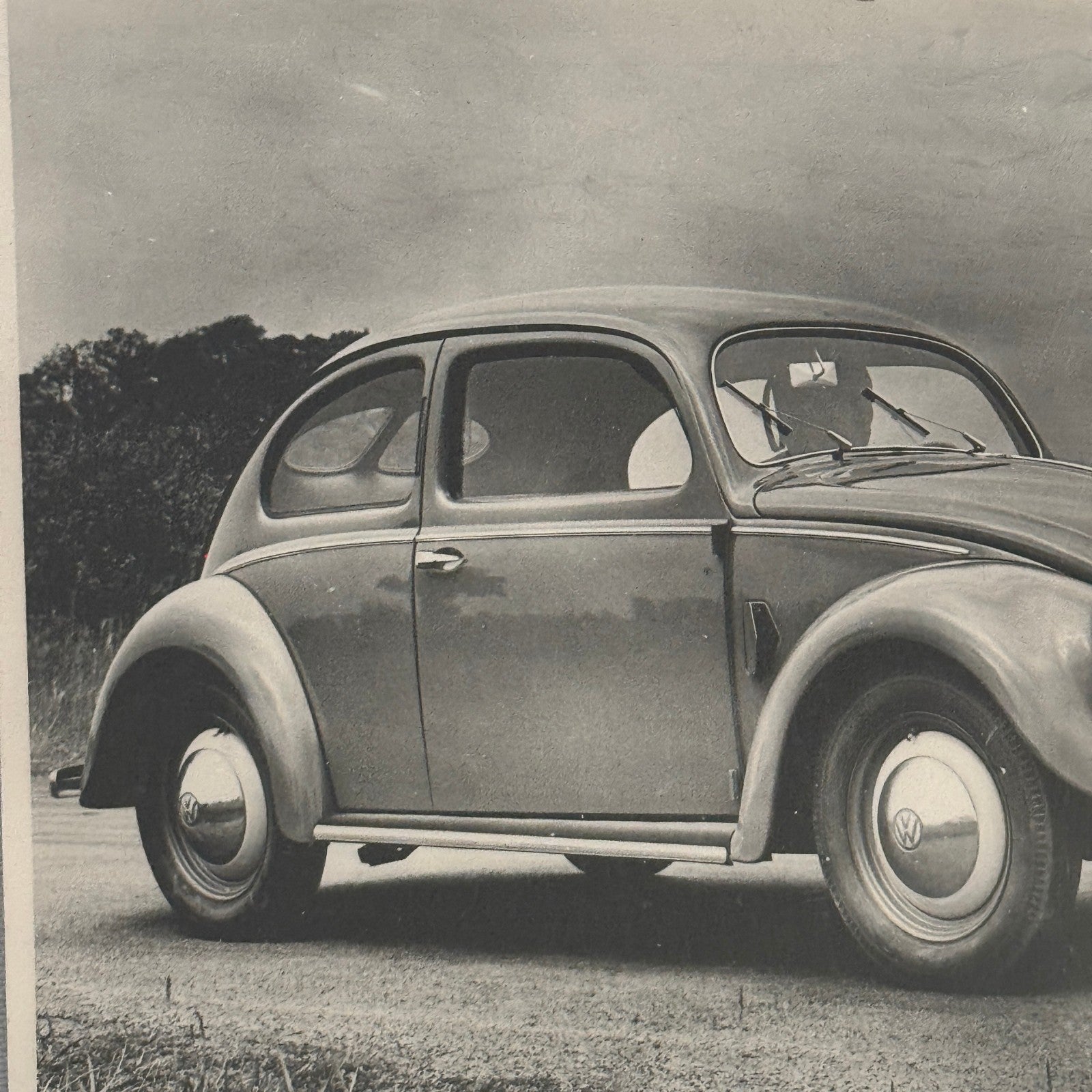 Vintage Volkswagen VW Beetle Bug Car Photo Photograph Print Technik Archiv