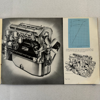 Jaguar Mark VII Saloon Car Sales Brochure Catalog XK120 XK 120 Engine