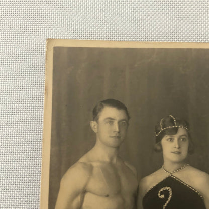 Circus Performer Aerial Acrobats Rinaldos Trio RPPC Real Photo Postcard