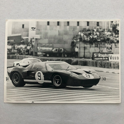 Vintage Ford GT40 Racing Photo Photograph 1968 Paul Hawkins Norisring Circuit 
