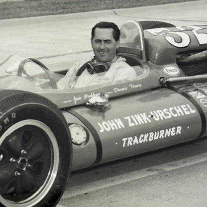 Vintage Racing Photo Photograph Jack Brabham 1964 Indianapolis Motor Speedway