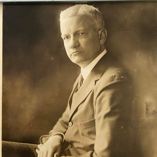 Press Photograph Photo US Ambassador to Mexico JP Morgan Banker 1933 Underwood