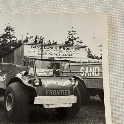 Vintage Porsche 911 Car with Sand Dune Trucks Photo Photograph