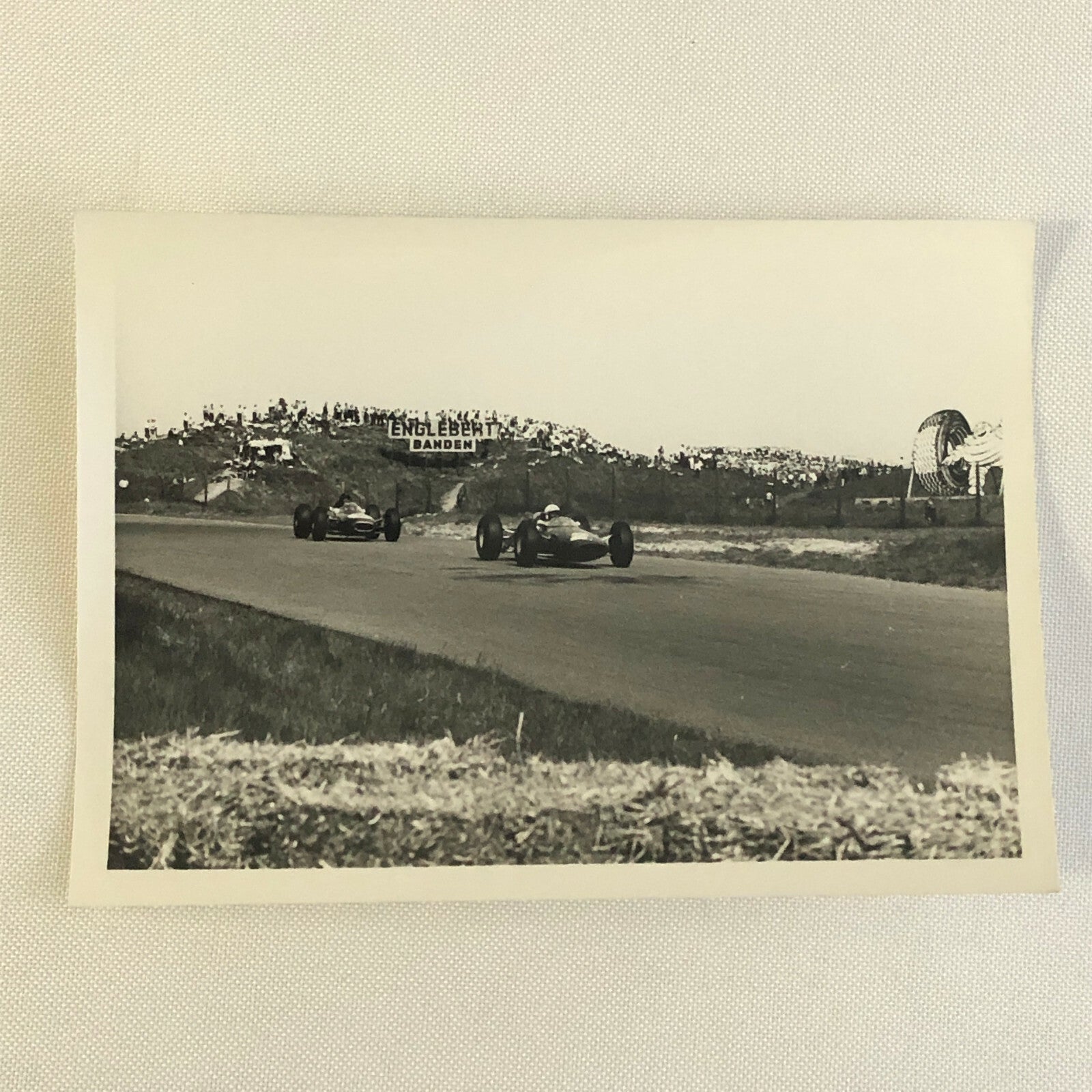Vintage Grand Prix Racing Car Driver Photo Photograph Print 