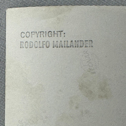 Vintage Racing Photograph Unidentified Race Car Driver Rodolfo Mailander Photo