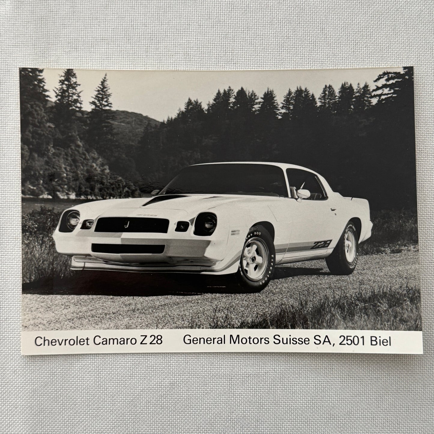 Chevrolet Camaro Z28 Factory Press Publicity Photo Photograph Chevy SWISS