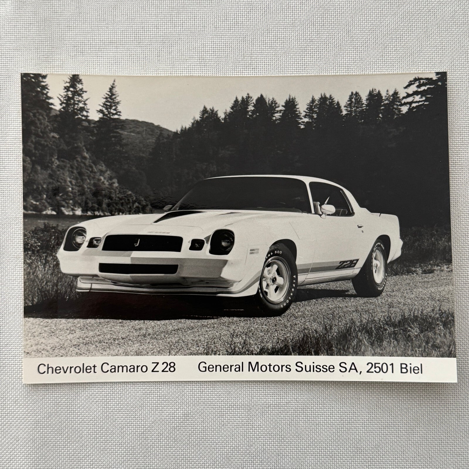 Chevrolet Camaro Z28 Factory Press Publicity Photo Photograph Chevy SWISS