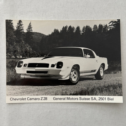 Chevrolet Camaro Z28 Factory Press Publicity Photo Photograph Chevy SWISS